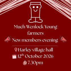 Much Wenlock YFC New Members Evening @ Harley Village Hall